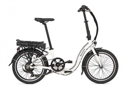 Zemto Bici elettriches Zemto - Bicicletta elettrica pieghevole, E-Volt, 36 V, 11, 6 Ah, 420 Wh, colore: Bianco