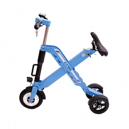 Zidao Bici elettriches Zidao Folding Triciclo e-Bike, Mini Piccolo Bicicletta elettrica per Gli Adulti Uomini Donne Citypendeln Ultralight velocit Massima di 25 km all'ora, Blu