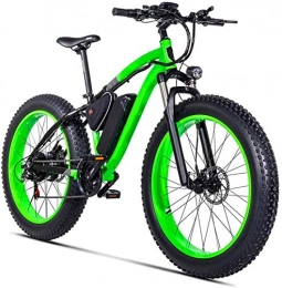 ZJZ Bici ZJZ Bicicletta elettrica da Neve per Adulti, Motore da 500 W, Pneumatici da 26 Pollici, 4.0, Bici da Spiaggia, Freni a Doppio Disco a 21 velocità, Unisex