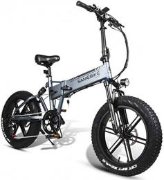 ZJZ Bici elettriches ZJZ Bicicletta elettrica, Mountain Bike Leggera Pieghevole con Motore da 500 W Batteria al Litio 48V10AH, Durata 30-50 km, Sedile Regolabile, Grande capacità di carico