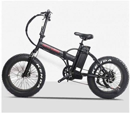 ZJZ Bici elettriches ZJZ Biciclette, Biciclette elettriche veloci per Adulti Bicicletta elettrica da Neve da 20 Pollici 48V500W Motore LCD Bici elettrica Pneumatico da Neve Bicicletta Bicicletta con Batteria al Litio