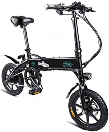 ZJZ Bici elettriches ZJZ Biciclette elettriche veloci per Adulti Batteria al Litio da 250 W 36 V 10, 4 Ah Ruote da 14 Pollici Luce della Batteria a LED Motore Silenzioso Bicicletta elettrica Leggera Portatile per Adulti