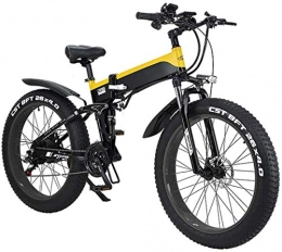 ZJZ Bici elettriches ZJZ Mountain Bike elettrica da 26"Pieghevole per Adulti, Motore da 500 W Watt 21 / 7 Cambio di velocità Bicicletta elettrica per spostamenti Urbani Ciclismo all'aperto Allenamento da Viaggio