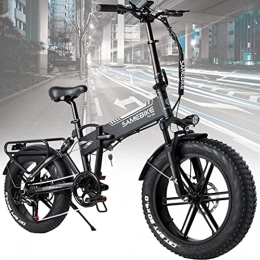 ZWJABYY Bici elettriches ZWJABYY Biciletta Elettrica, Pieghevole Bici Elettrica da 20" 500W 48V / 10Ah Batteria Litio Rimovibile, 7 velocità Bicicletta Pieghevole Adulto, Adatta per Lavoro / Viaggio, Black