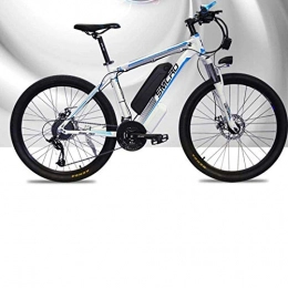 ZXL Bici elettriches ZXL Batteria Al Litio Mountain Bicicletta Elettrica Bicicletta 26 Pollici 48V 15Ah 350W 27 Velocit Potencia-Nero Rosso, Bianco Blu