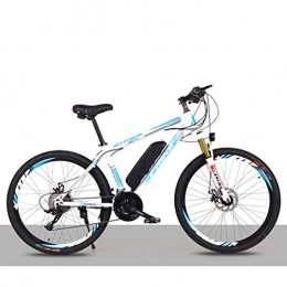 ZXL Bici elettriches ZXL Bici Elettrica per Adulti 26 '250 W Bicicletta Elettrica per Uomo Donna ad Alta Velocità Brushless Gear Motor 21 Velocità Velocità E-Bike, Blu, Bianca