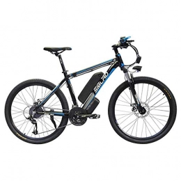 ZXL Bici elettriches ZXL Mountain Bike Elettrica, Bicicletta Elettrica 26 '' 1000W con Batteria Agli Ioni Di Litio Rimovibile 48V 15Ah 27 Velocità (Bianco-Rosso), Nero Blu