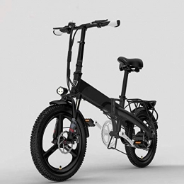 ZXWNB Bici elettriches ZXWNB Bicicletta Elettrica Pieghevole per Adulti da Uomo E da Donna per Bicicletta Elettrica con Batteria per Auto A Cinque velocità Ciclomotore da 20 Pollici 48V, A, 1