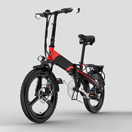 ZXWNB Bici elettriches ZXWNB Bicicletta Elettrica Pieghevole per Adulti da Uomo E da Donna per Bicicletta Elettrica con Batteria per Auto A Cinque velocità Ciclomotore da 20 Pollici 48V, B, 1