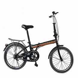 TATANE Bici pieghevoli 20-inch Folding Bike, Bike Studente, Outdoor Pendolare, Tronco Bike, Biciclette da Donna, Nero, 20inch