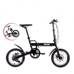 Aquila Bici Adulti bicicletta pieghevole bicicletta pieghevole for Man Donne leggero portatile da 16 pollici a 6 marce Biciclette a velocità variabile for studenti adolescenti di sicurezza di riciclaggio della bi