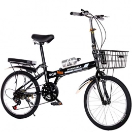 ASYKFJ Bici ASYKFJ - Bicicletta pieghevole pieghevole da 50, 8 cm, leggera e compatta, con sistema di deragliatore SANGUAN a 6 velocità e telaio regolabile pieghevole