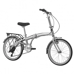 B4C Bici pieghevoli B4C 1453352 Bicicletta Pieghevole Car Bike, Aluminium, 58cm x 89cm x 31cm, Argento Lucido