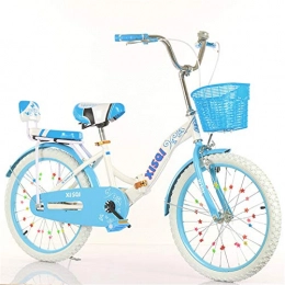 ALUNVA Bici Bambini Moto, Bicicletta Pieghevole, Bici Compatta, Bicicletta Portatile, Mini Bicicletta Pieghevole Leggera, Blu-Blu 1 20 Anni