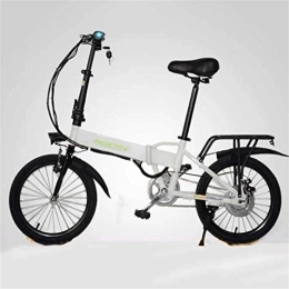 RDJM Bici Bciclette Elettriche, Biciclette elettriche, display a cristalli liquidi LED Bicicletta pieghevole sistema di controllo remoto intelligente portatile da 18 pollici in lega di alluminio Bike Sport all