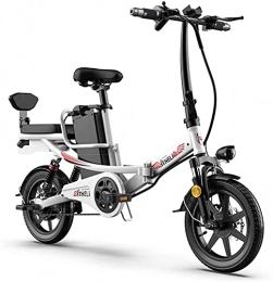 ZJZ Bici Bicicletta elettrica pieghevole da 14 pollici 48V E-Bike per adulti, telaio in lega di magnesio leggero regolabile Bicicletta da città per spostamenti in città Ciclismo all'aperto Allenamento da viagg