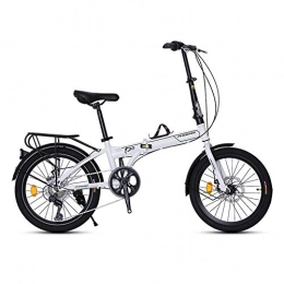 Yuxiaoo Bici Bicicletta, mountain bike pieghevole da 20 pollici, bicicletta portatile, bici da montagna a 7 velocità, per adulti e adolescenti, telaio in acciaio ad alto tenore di carbonio, antiscivolo / C /