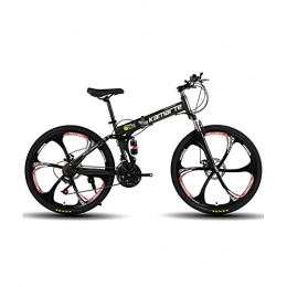 LXCD Bici Bicicletta pieghevole, 21 / 24 / 27 velocità, mountain bike per adulti, 24 / 26 pollici, bicicletta, bici da strada, pieghevole, doppio freno a disco, miglior regalo, -24 stage shift-26inches