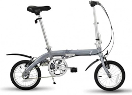 mjj Bici Bicicletta pieghevole a 3 velocità, pieghevole, mini bici compatta, per adulti, uomini, donne, studenti, ufficio, lavoratori, 14 pollici