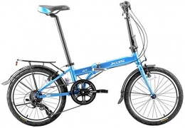 Aoyo Bici Bicicletta pieghevole, adulti pieghevole Bicicletta, 20 pollici 6 velocità in lega di alluminio urbano Commuter bicicletta, Leggero portatili, biciclette con anteriore e posteriore Parafanghi