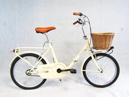 Daytona Bici pieghevoli bicicletta pieghevole bici da passeggio graziella car-bike con cesto anteriore (beige)