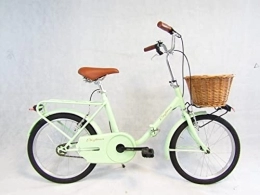 Daytona Bici pieghevoli bicicletta pieghevole bici da passeggio graziella car-bike con cesto anteriore colore verde