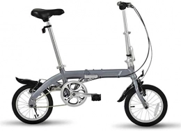 mjj Bici Bicicletta pieghevole con telaio in alluminio leggero da 14 pollici per attività all'aria aperta, mini bici compatta per adulti, uomini, donne, studenti, impiegati in ufficio C.