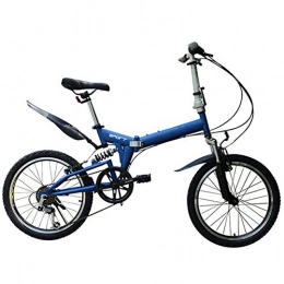 DPGPLP Bici Bicicletta Pieghevole da 20 Pollici - Bicicletta Pieghevole da 6 velocit per Bambini Adulti - Bicicletta Pieghevole da Bici da Strada da Donna per Uomo, Blu
