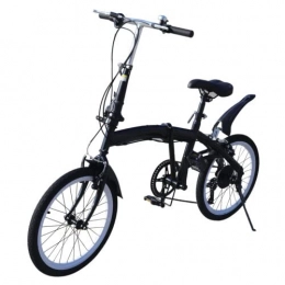 Fetcoi Bici Bicicletta pieghevole da 20 pollici, in acciaio al carbonio, cambio a 7 marce, portata massima: 90 kg