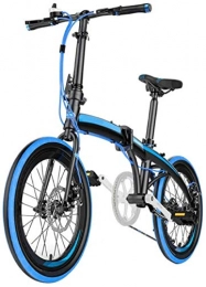 mjj Bici Bicicletta pieghevole leggera in alluminio, 7 marce, 20 pollici, pieghevole, per adulti e C.