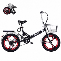 SHANRENSAN Bici Bicicletta pieghevole, pieghevole, con velocità variabile, biciclette. Con velocità variabile per adulti, ruote pieghevoli da 20 pollici con velocità variabile