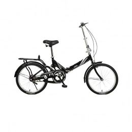 Bicicletta Ultraleggera E Piccola Design Facile da Piegare Adatta per Lavoro Scuola Gite 16 Pollici,Black