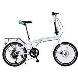 Biciclette Pieghevole A velocità Variabile Portatile Ultraleggera velocità Variabile per Adulti da 20 Pollici Studenti 7 velocità