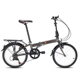 Aquila Bici pieghevoli Biciclette pieghevoli 20in 7-Speed ​​Folding Bike City Mini Pendolari compatta for bicicletta urbani, telaio in acciaio alto tenore di carbonio, leggero e resistente for Uomo Donna Bike AQUILA1125