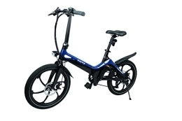 Blaupunkt Fiete 2022 - Bicicletta pieghevole da 20", colore: Blu/Nero