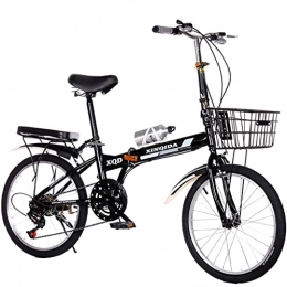 CCLLA Bici pieghevoli CCLLA Bicicletta Pieghevole Mini Bici da Città compatta con Sistema di velocità variabile e Telaio Pieghevole Bici Pieghevole Regolabile da 20 Pollici Leggera