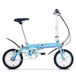CHEZI Bici CHEZI FoldingBicicletta Pieghevole in Alluminio Pieghevole a Tre velocità Pieghevole da 14 Pollici