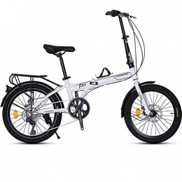 CHEZI Bici CHEZI Mountain BikeBicicletta Pieghevole Ultraleggera Portatile a velocità Singola Piccola Ruota per Fuoristrada per Adulti per Adulti per Uomini e Donne 20 Pollici