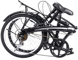 mjj Bici City Folding - Bicicletta pieghevole da 20 pollici, 7 velocità, mini bici compatta, per adulti, uomini, donne, studenti, impiegati in ufficio, bici pieghevoli