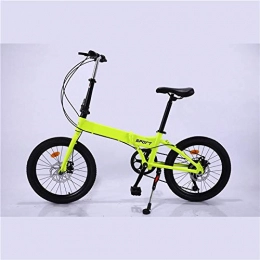 Comooc Bici Comooc - Bicicletta da telaio in lega di alluminio, 20 pollici, per studenti e bambini, idea regalo, Giallo, 20inches