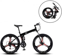 CSS Bici CSS Mountain bike da 26 pollici, telaio pieghevole in acciaio ad alto tenore di carbonio a velocit variabile, doppio assorbimento degli urti, tre ruote pieghevoli, bicicletta pieghevole 7-2, 21 veloc