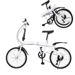 Dekltus Bicicletta pieghevole da 20 pollici, pieghevole, per adulti, con cambio a 6 marce, adatta per ragazzi, ragazze, donne e uomini