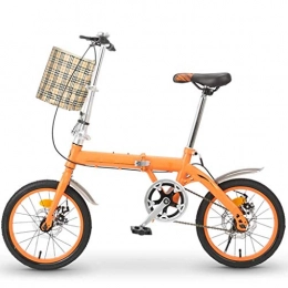 DFKDGL Bici DFKDGL - Bicicletta da donna con ruote da 40, 6 cm a velocità singola, pieghevole, mini bicicletta compatta, per adulti, studenti, sport, attività all'aria aperta, colore: nero, dimensioni: 40, 6 cm