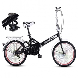 DRAGDS Bici pieghevoli DRAGDS 20Inch Leero Folding Bike, 7-Speed ​​A Velocità Variabile Biciclette, Sistema Di Sospensione Piccolo Ultra-Light Bike Portatile Di Regolabile per Adulti e Studenti, 20 Inch