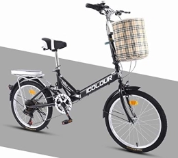 Dszgo Bici pieghevoli Dszgo Spostabile piccola ruota Mini portatile bicicletta pieghevole bicicletta ultra-leggero portatile da 20 pollici bicicletta alto tenore di carbonio della struttura d'acciaio a spirale alta elastic