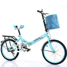 DULPLAY Bici pieghevoli DULPLAY Ultra-Leggero Bicicletta Pieghevole, Telaio in Alluminio 20" Bicicletta, per Gli Studenti Impiegati Blu 20inch