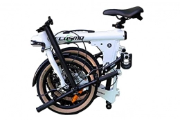 ECOSMO Bici pieghevoli Ecosmo 16AF03W - Bicicletta pieghevole in lega leggera con doppio disco da 16