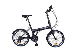 ECOSMO Bici pieghevoli Ecosmo, bicicletta pieghevole da città, 6 velocità, 20F01BL, 50, 80 cm