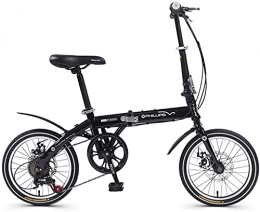 FBDGNG Bici pieghevoli FBDGNG Bici Pieghevole 40, 6 cm Comfort Mobile Portatile Compatto 6 Velocità Pieghevole Bicicletta Per Uomini Donne - Studenti e Urbani Pendolari, Grigio