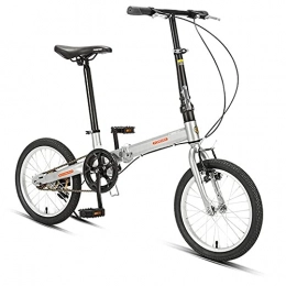 FBDGNG Bici FBDGNG - Bicicletta pieghevole per adulti, leggera, telaio in lega resistente con freno a disco, 40, 6 cm, adatto per 130-175 cm
